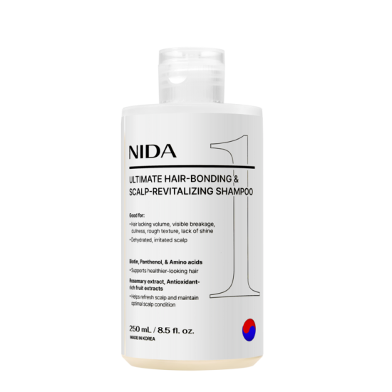 NIDA Ultimate matu saišu stiprinošs un galvas ādu atjaunojošs šampūns, 250ml