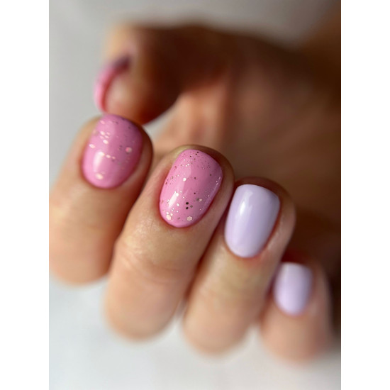 LUXE GEL SHINY ROSE ART FLAKE – GLANCĒTS TOPS BEZ LIPĪGĀ SLĀŅA