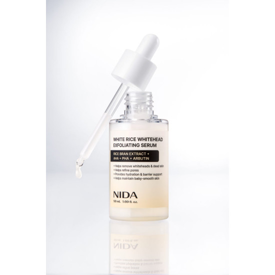  NIDA White Rice balto punktu attīrošs pīlinga serums, 50ml