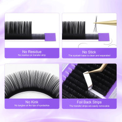NAGARAKU INDIVIDUAL BLACK MATTE LASHES 0.05 C